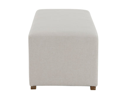 Simple Long Ottoman For Living Room - White