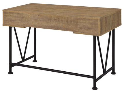 Vellun - 3 Drawer Writing Desk - Mango Color