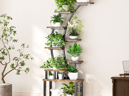 9 Tiered Indoor Plant Stand With 5 Adjustable Grow Lights