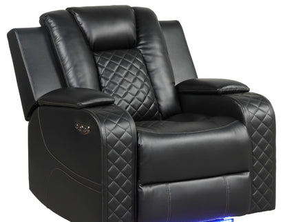 Benz - Power Recliner Set With LED Lighting And USB Charging