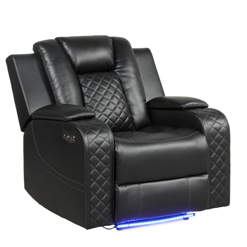 Benz - Power Recliner Set With LED Lighting And USB Charging