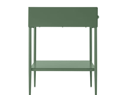 Colette - 1 Drawer Nightstand With Bottom Shelf - Green