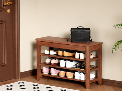 Multi Functional Double Layer Shoe Stool