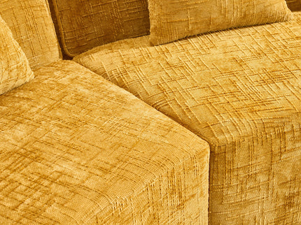 Curved Compressed Sofa, Nordic-Style Design For Living Room