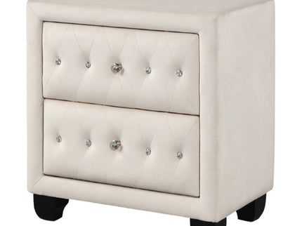 Sophia - 2 Drawer Upholstered Nightstand