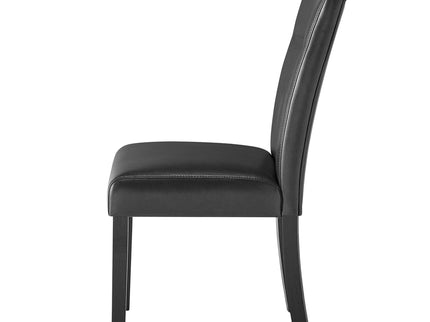 Olga - Dining Chair Set (Set of 2) - Charcoal Black