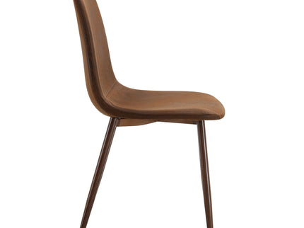 (Set of 4) Backrest AndTransfer Legs Chairs Adding A Touch Of Elegance To Minimalist And Scandinavian Style Homes - Walnut