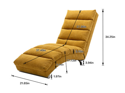 Massage Chaise Lounge Indoor With Remote Control, Ergonomic Electric Massage Lounger
