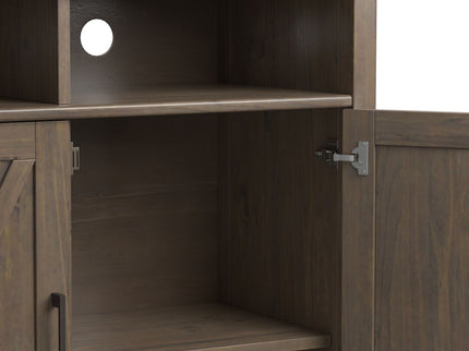 Ela - Medium Storage Cabinet - Smoky Brown