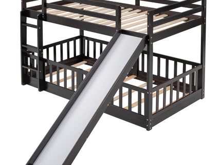 Bunk Bed With Convertible Ladder And Slide