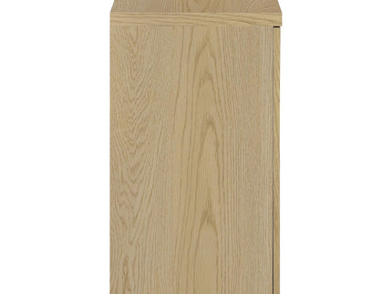 Metro - 2 Door Display Cabinet With Adjustable Shelves - Light Oak