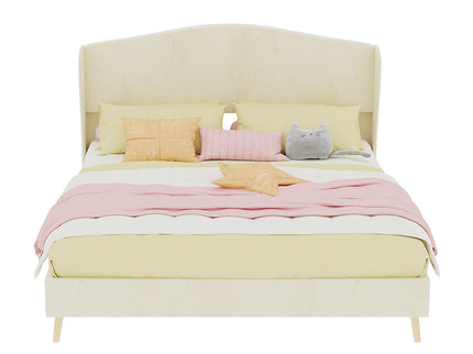 Upholstered Bed, Tufted Headboard, Comfortable Sleep