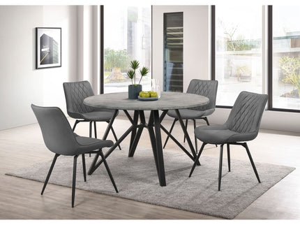 Tufted Swivel Dining Chairs (Set of 2) - Gray