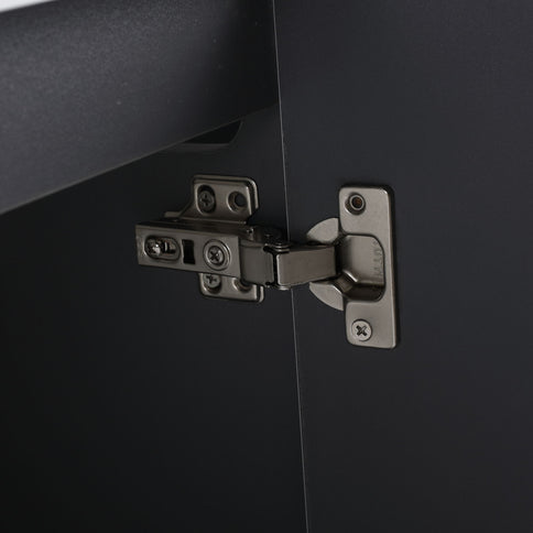 Contemporary Wall Mounted Bathroom Vanity With Resin Double Sink