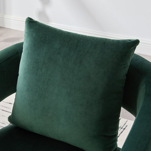 Open Back Accent Chair, Round Sofa Lounge Armchair