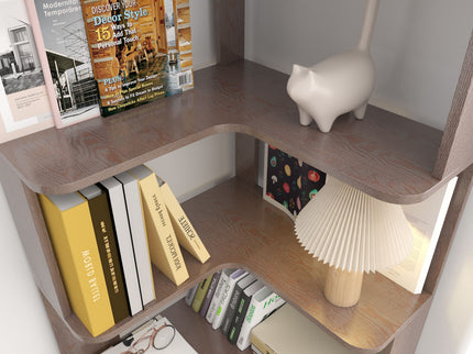 L-Shaped Corner Bookshelf