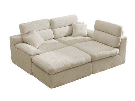 Corner Chaise Sofa With High Backrest