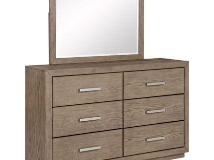 Gibbons - 6 Drawer Dresser And Mirror Set - Brown