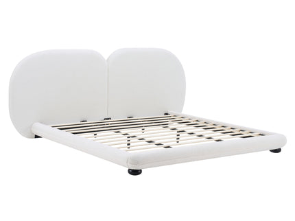Upholstered Platform Bed With Split Headboard