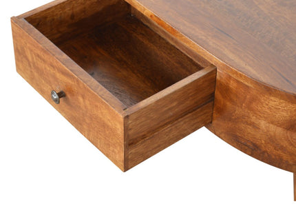 Rounded Wood Table