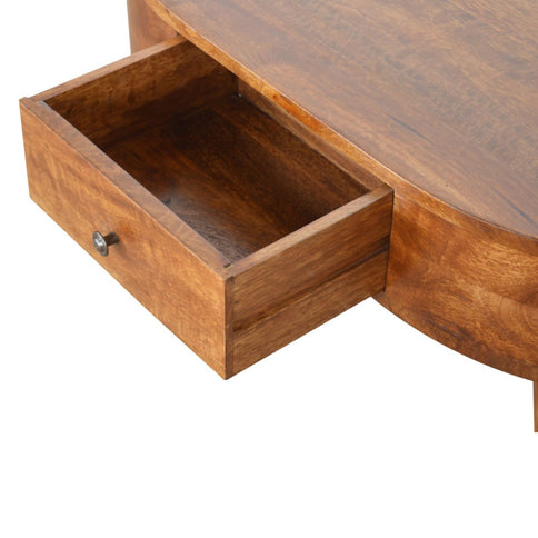 Rounded Wood Table