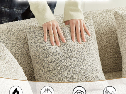 Curved Sectional Sofa With 6 Pillows