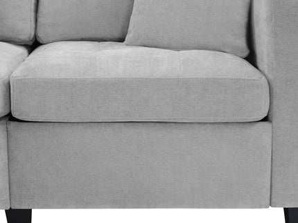 U Shaped Sectional Sofa, Corner Living Room Couch With Built In Cup Holders, Storage, USB Ports