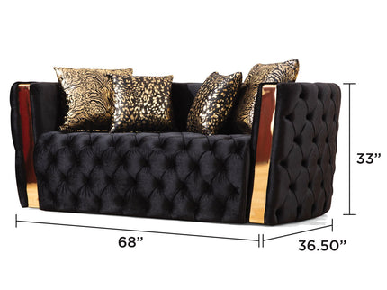 Naomi - Button Tufted Loveseat