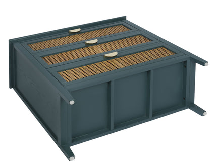 3 Drawer Cabinet, Natural Rattan, American Furniture