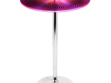 Spyra - Contemporary Light Up Adjustable Bar Table - Multi