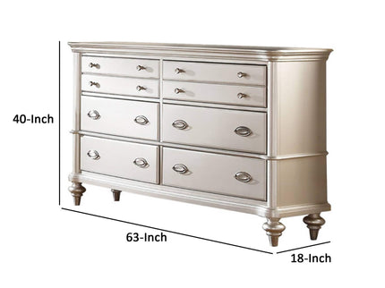 Bedroom Dresser Only, Storage Drawers Furniture - Silver / Silver / Gray