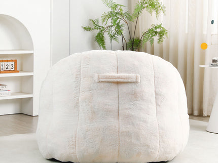 Beanbag Chair, Beanbag Sofa Chair With Armrests Stuffed High Density Foam