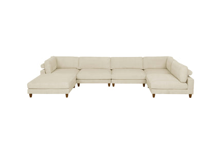 Modern Modular Sectional With Adjustable Back Support
