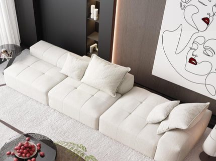 Modern Oversized Diy Combination Modular Sectional Sofa With Pillows