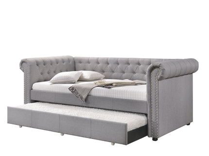 Justice - Twin Daybed With Trundle - Smoke Gray