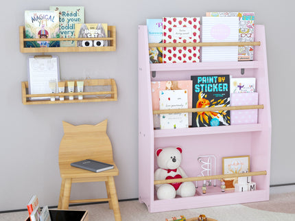 3 Tier Book Shelf, Compact Storage For Bedrooms