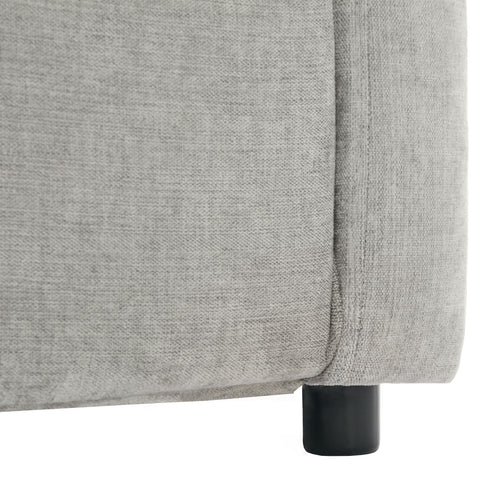 Cozy Upholstered 3 Seater Sofa With Double Cushion