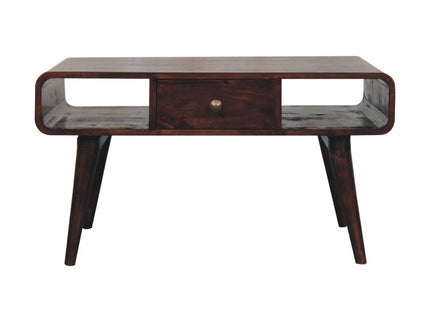 Solid Wood Curved Coffee Table