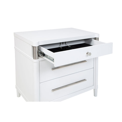 Robinson - 3 Drawer Nightstand - White