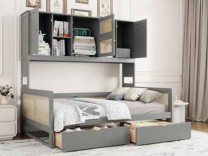 Daybed And All In One Cabinet And Shelf
