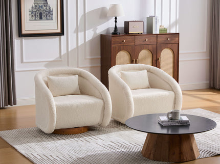 Swivel Accent Chair With 360 Degree Rotating