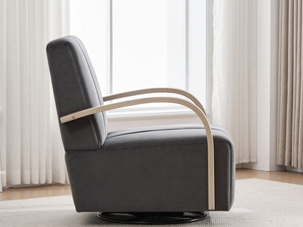 360° Swivel Accent Chair With Armrests
