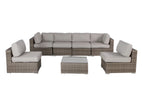 Dark Gray / 4 Pc. 4 Seater Sectional, 2 Chairs, Table