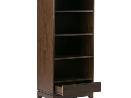 Harper - Bookcase With Storage - Walnut Brown