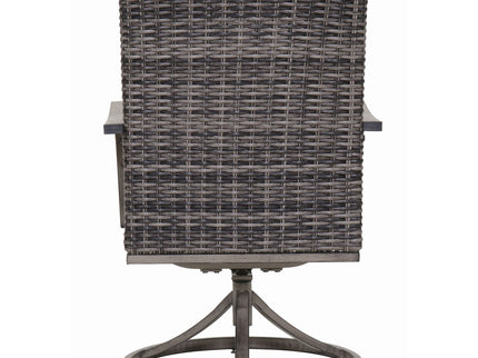 Outdoor Swivel Dining Chair (Set of 2) - Gray