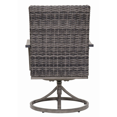 Outdoor Swivel Dining Chair (Set of 2) - Gray