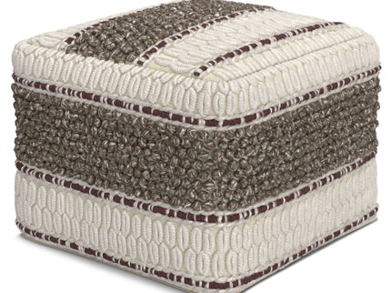 Grady - Handcrafted Square Pouf