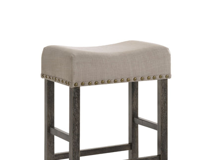 Martha II - Weathered Counter Height Stool (Set of 2) - Gray / Tan