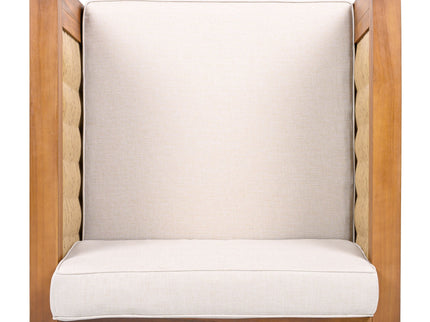 Outdoor Club Chair With Wicker Armrest