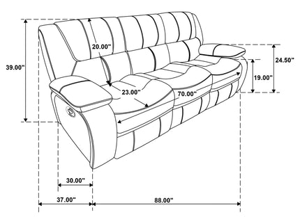 Elodie - Reclining Sofa Set With Manual Recline